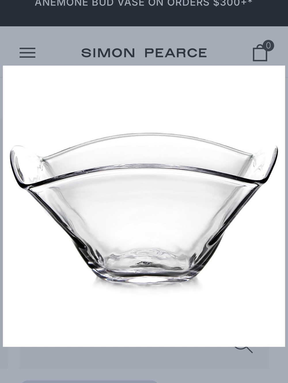 Simon Pearce Woodbury Large Bowl Signed